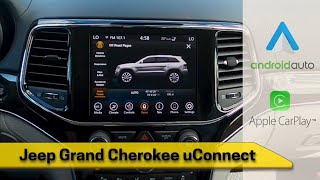 2021 Jeep Grand Cherokee uConnect  Learn how to use nav Android Auto Apple Car Play and more [upl. by Ravert992]