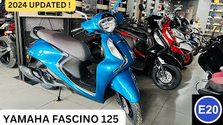 2024 Yamaha Fascino 125 Fi Disc Deluxe E20 Review  Disc Brake 🔥 Yamaha Fascino 124 2024 Review [upl. by Jacey965]