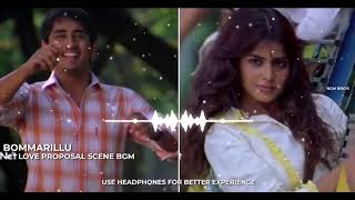 BOMMARILLU LOVE PROPOSAL SCENE BGM  Bommarillu BGM  Devi Sri Prasad Bgms  Siddharth Genelia [upl. by Lyford148]