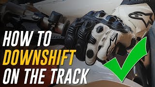 How to Downshift a Motorcycle on the Track Slipping Technique [upl. by Gelasius]