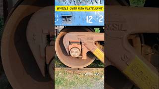 Train Wheels Over Fish Plate Joint 🔥 indianrailways train wheels virals shorts trending video [upl. by Docila]