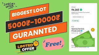 Play amp Earn Loot  Big Project Earning ₹10000  ₹15000 Crypto  Very Easy Work 100 Trusted [upl. by Woothen]