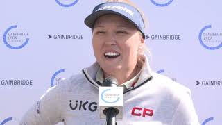 Brooke Henderson 2022 GainBridge LPGA at Boca Rio Saturday Interview [upl. by Deadman]