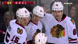 Artemi Panarin first NHL hat trick vs New York Rangers February 17 2016 HD [upl. by Bryn447]