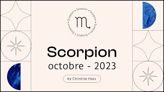 Horoscope Scorpion ♏️ Octobre 2023 🪄 par Christine Haas [upl. by Avot551]