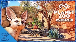 Fennec Fox Habitat  Planet Zoo Africa Pack  Quick Stopmotion Build [upl. by Atin]