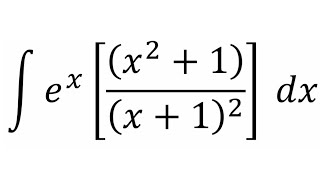 Integral of exx²  1x  1² [upl. by Constancy]