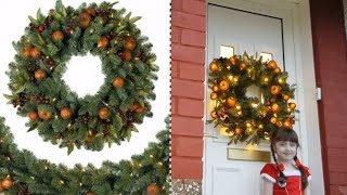 Indoor  Outdoor Christmas Wreath Balsam Hill [upl. by Ydoc331]