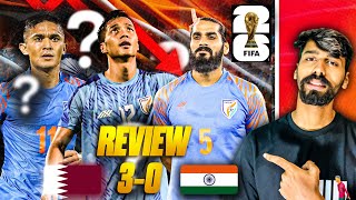 India 03 Qatar Fifa World Cup Qualifiers Reaction  India is not ready [upl. by Neelyar]