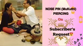 Sharing My Nosepin Piercing experience on Subscribers RequestSecond Stud piercing UpdateOld Video [upl. by Delly161]