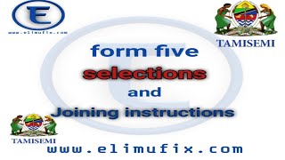 Form five selection 202425 by tamisemi  waliopangiwa kidato cha tano 20242025 [upl. by Adirem]