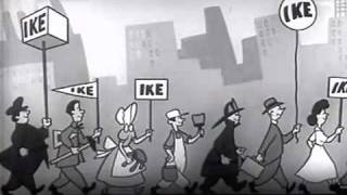 1952 Eisenhower Political Ad  I Like Ike  Presidential Campaign Ad [upl. by Gebler794]