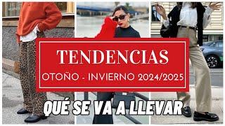 Tendencias de moda otoño invierno 2024 2025  Qué se va a llevar [upl. by Noby]