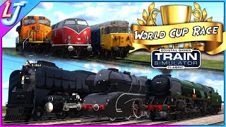 Train Simulator  Double Heading Steam amp Diesel World Cup Race [upl. by Neersin104]