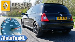 Renault Sport Clio RS 172 ACCELERATION TOP SPEED amp SOUND by AutoTopNL [upl. by Avek621]