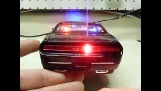 Custom 118 scale black Dodge Challenger unmarked police car w working lights [upl. by Grethel]