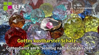 Gottesdienst der ST Johannes Gemeinde zum 9 Sonntag nach Trinitatis 2024 [upl. by Jesselyn589]