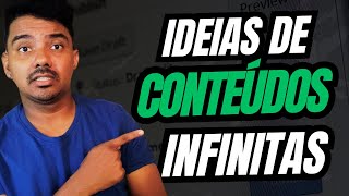 como ter ideias infinitas de conteúdo Para postar nas redes sociais [upl. by Peirce887]