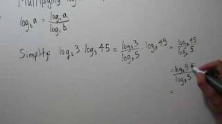 Multiplying Logarithms with Different Bases [upl. by Norrie]