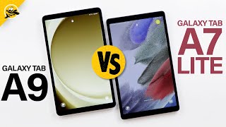 BIG UPGRADE Samsung Galaxy Tab A9 vs Tab A7 Lite [upl. by Ellennej]