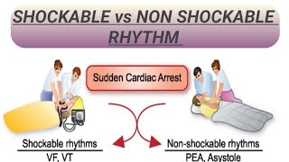 SHOCKABLE vs NON SHOCKABLE RHYTHM [upl. by Airamasor23]