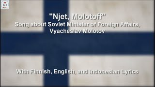 Njet Molotoff  Finnish Winter War Song  With Lyrics [upl. by Justus]