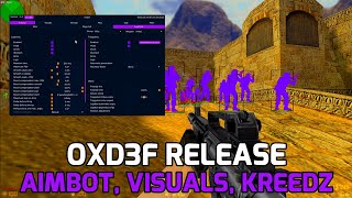 CounterStrike 16 OXD3F RELEASE  Aimbot  Visuals  SGS  STEAM FREE CHEAT [upl. by Ajad276]