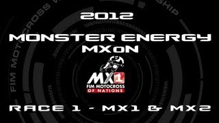 2012 Monster Energy Motocross of Nations  MXoN  FULL Race 1  MX1 amp MX2 [upl. by Oppen]