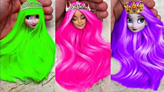 Amazing Barbie Doll Makeover quot WOWquot  DIY Miniature Ideas for Barbie  Wig Dress Faceup and More [upl. by Aznofla]