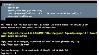 Phusion Passenger Nginx support [upl. by Sager]