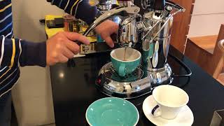 Espresso by La Pavoni Lever machine [upl. by Lamrouex]