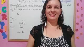 🌟 APRENDA PALAVRAS COM QUA QUE QUI E QUO Prof° Nádja Sicleide 🌟 [upl. by Shaia]