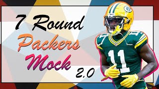 🏈 7 ROUND 2024 PACKERS MOCK DRAFT 20 [upl. by Esoj]