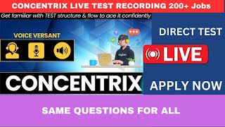 concentrix voice Amcat test Live｜Amcat test｜Same Questions to all｜non voice｜Voice concentrix [upl. by Pegeen]