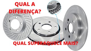 QUAL A DIFERENÇA DOS FREIOS A DISCO DISCO SOLIDO VENTILADO OU PERFURADO [upl. by Kania]