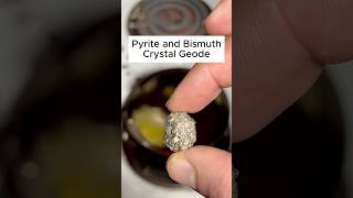 Pyrite and Bismuth Crystal Geode Nature’s Puzzle 🧩 shorts crystals pyrite rocks minerals [upl. by Colt]