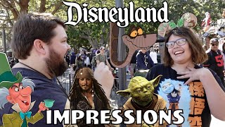 Guess the IMPRESSION Game At DISNEYLAND [upl. by Lisan]