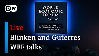 WEF live Blinken Guterres European security  World Economic Forum 2024 [upl. by Warde109]