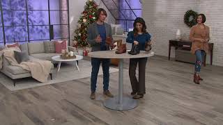 Pikolinos Leather Buckle Ankle Boots  Bacqueria on QVC [upl. by Nerti]