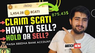 CATIZEN AIRDROP IS LIVE  Catizen Pre Market Price  How to Sell CATI  Hold or Sell CATI Hindi [upl. by Nodle635]