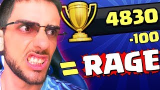 RAGE QUE PORRA LIGA MESTRE 1 NO CLASH ROYALE [upl. by Otrevogir]