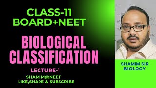 L1Biological Classification Class 11KingdomNEETAIIMS [upl. by Reinal]