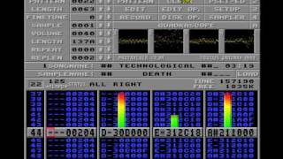 Amiga ProTracker 23A playing Technological Death mod by XTD [upl. by Ys]