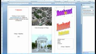 LECCIÓN 22 CREAR FOLLETO O BROCHURE EN WORD PARTE 1 2 [upl. by Sy]