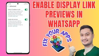 How to Enable Display Link Previews in WhatsApp [upl. by Naam]