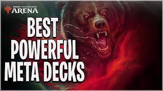 TOP 5 MOST POWERFUL STANDARD META DECKS  COMPETITIVE RANKED MTG ARENA [upl. by Nereids]