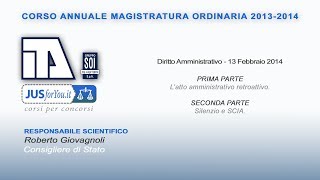 JUSforYou  Corso Annuale Magistrato Ordinario 13 febbraio 2014 [upl. by Ailev639]