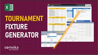 Tournament Fixture Generator  Standings Fixture Playoffs in Excel [upl. by Navert104]