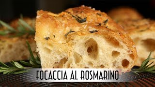 Focaccia al Rosmarino  Poolish Method [upl. by Eelinnej]