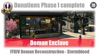 FFXIV Doman Enclave  Donations Phase I complete Doman Reconstruction  Stormblood [upl. by Thetis]